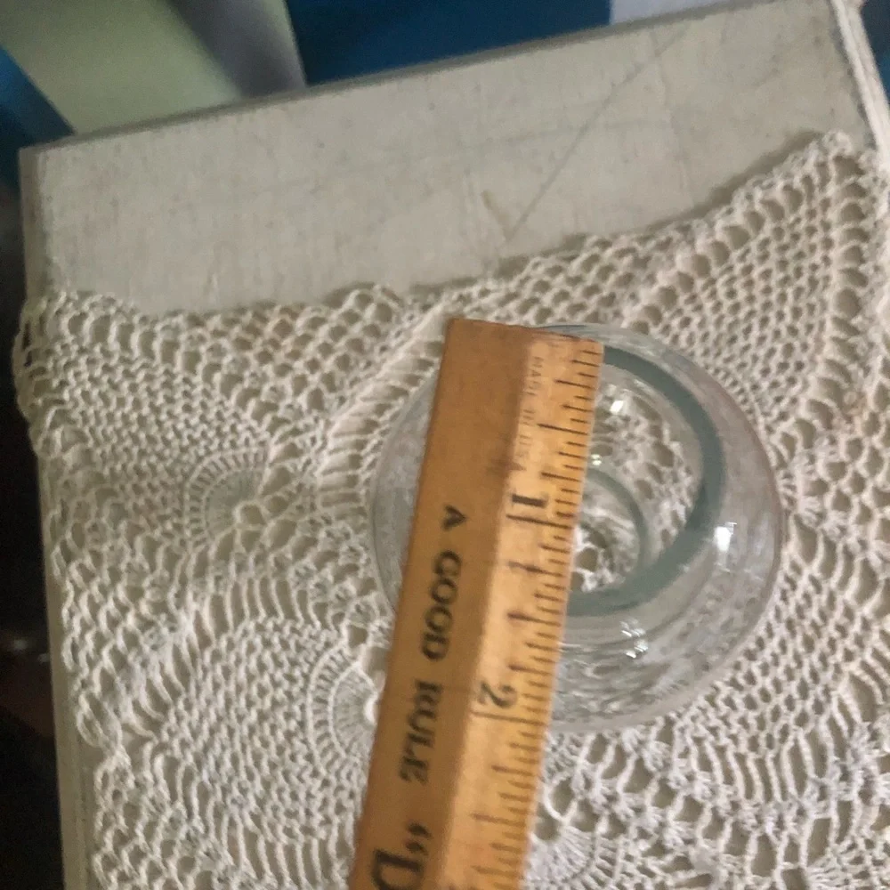Vintage Handblown Clear Glass Chimney Traditionally designed For an Oil Lamp